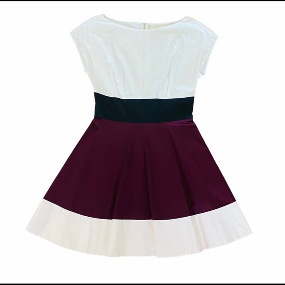 Kate Spade Color Block Fiorella Fit & Flare Dress - Picture 2 of 8